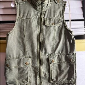 Lucky Brand Olive Green Vest